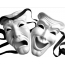 Vita teatraliska masker