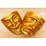 Golden Theater Masks