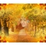 Maľované jesenné dievča