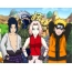 The main characters of the anime series "Naruto"