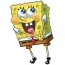 Цагаан дэвсгэр дээр Spongebob
