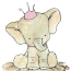 Elefante de bebé con coroa