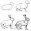 Schéma, jak nakreslit zajíce