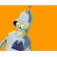 Bender با کنترل از راه دور از تلویزیون