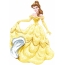 Belle i en gylden kjole
