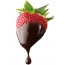 초콜릿 덮여 딸기