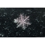 Snowflake on black background