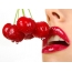 Ripe cherry, red lips