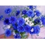 青い野の花