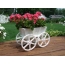 Beautiful flower garden on wheels