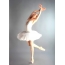 Ballerina ໃນ tutu ສີຂາວ