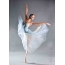 Ballerina ໃນ tutu ສີຟ້າ