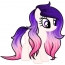 Lilac mane pony