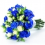 파란색과 흰색 장미