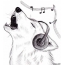 Chó trong tai nghe