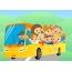 Uşaqlarla birlikdə sərin avtobus