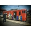 Nepaprastas traukinių dažymas Japonijoje