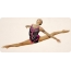 Gymnast wuxuu ku fadhiyaa kala qaybinta